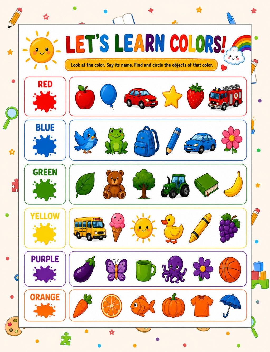 Original color activity from Big Activity Adventure ages 3 to 5