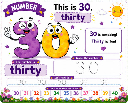 Original tens learning page from Amazing Number Adventure ages 5 to 7