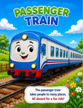 Actual Train Adventure Book interior page: passenger train introduction