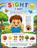 Original senses learning page from My Senses and Sensations Activity Book